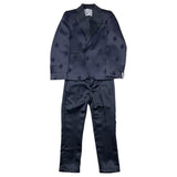 Shako' Completo 2 Pezzi Giacca-Pantalone Tinta Unita Blu Per Neonato
