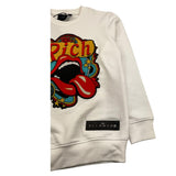 JOHN RICHMOND felpa chiusa girocollo tinta unita con stampa Bianco per Bambino RBA25180FE BIANCO JOHN RICHMOND 