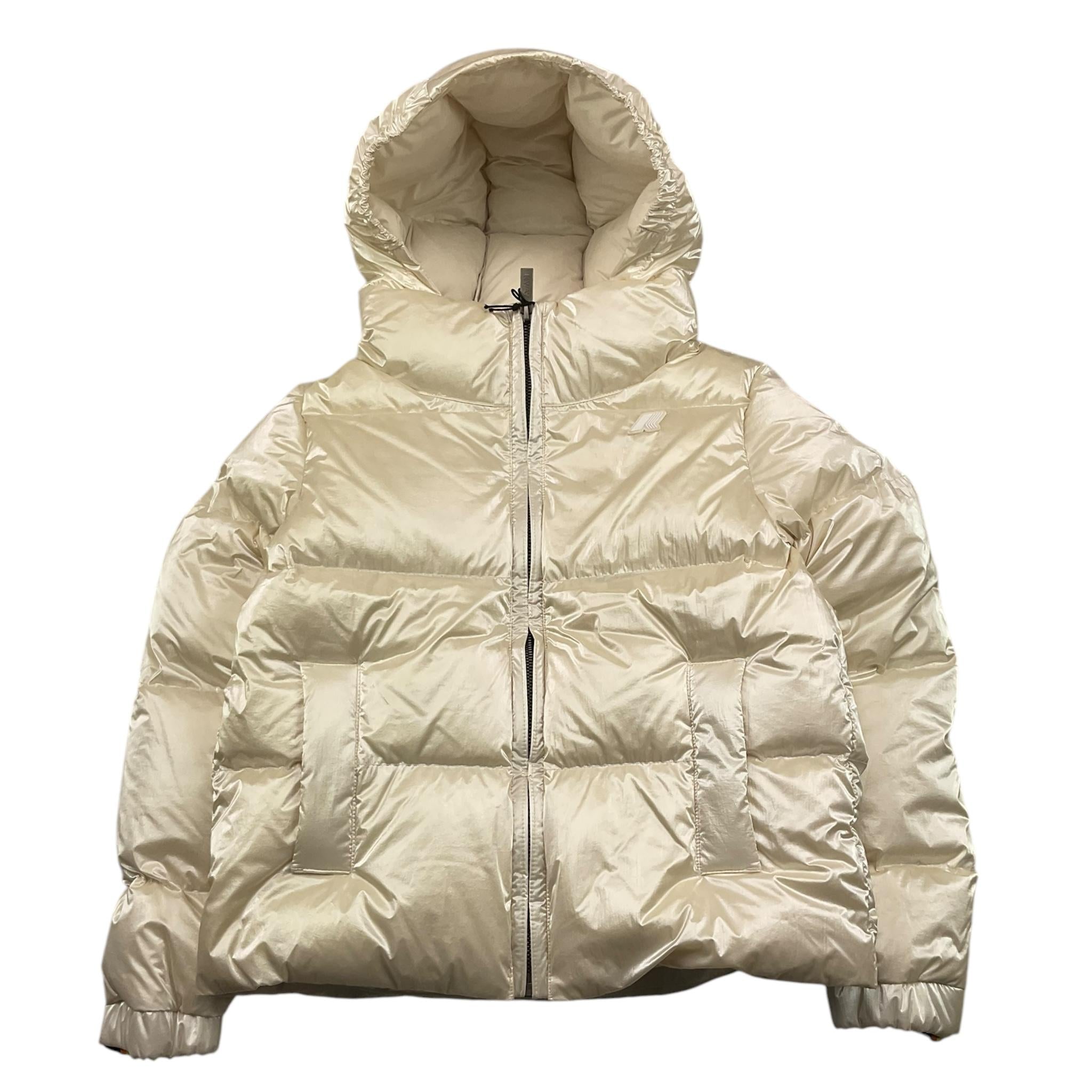 K-WAY giubbino tinta unita con cappuccio Panna per Bambina K7136QW PANNA K-WAY 