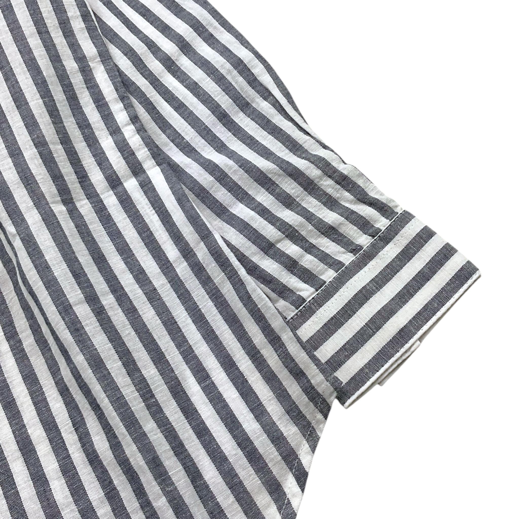 Antony Morato Camicia Tinta Unita con Fantasia A Righe per Bambino MKSL00251 BIANCO ANTONY MORATO 