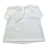 Liu Jo T-Shirt Girocollo Tinta Unita con Stampa Bianco per Neonata