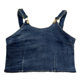 Met Top In Denim Tinta Unita per Bambina ME158 BLU MET 