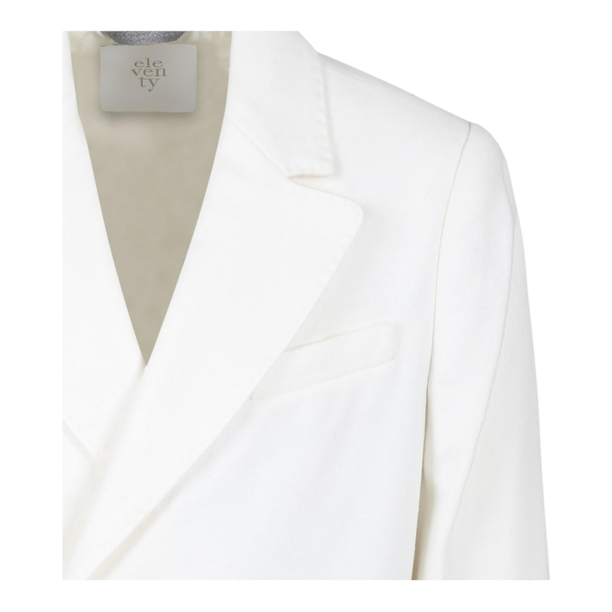 ELEVENTY giacca tinta unita doppio petto Panna per Bambino EV2Q44 PANNA ELEVENTY 