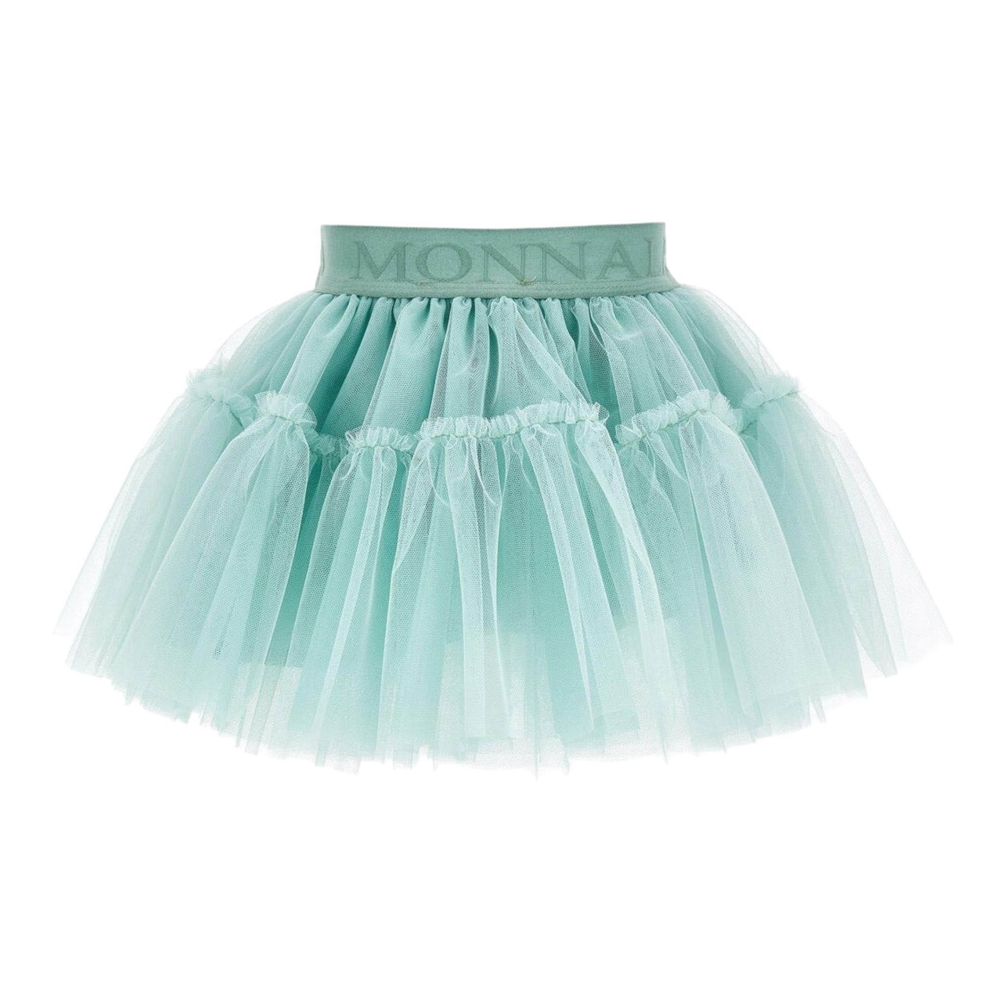 Monnalisa Gonna Tinta Unita In Tulle per Neonata 37EGON VERDE MONNALISA 