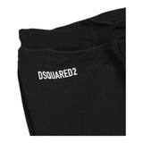 DSQUARED2 pantalone tuta tinta unita con stampa logo Nero per Bambino DQ2527XXX NERO DSQUARED2 