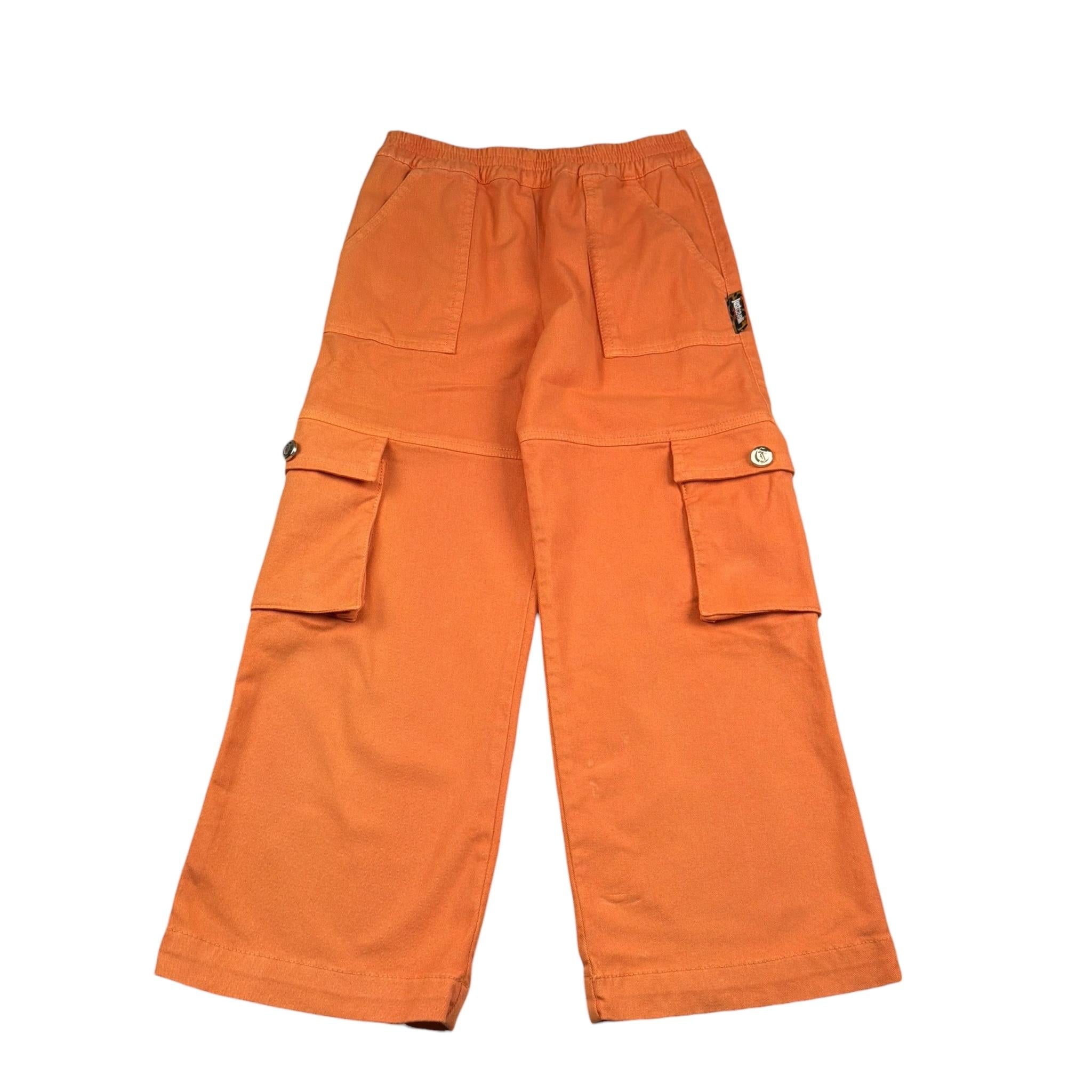 Just Cavalli Pantalone Tinta Unita con Tasconi per Bambina JGP26089PA ARANCIONE JUST CAVALLI 