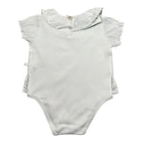 Laranjinha Body Tinta Unita con Colletto per Neonata 92951V5831R66 BIANCO LARANJINHA 