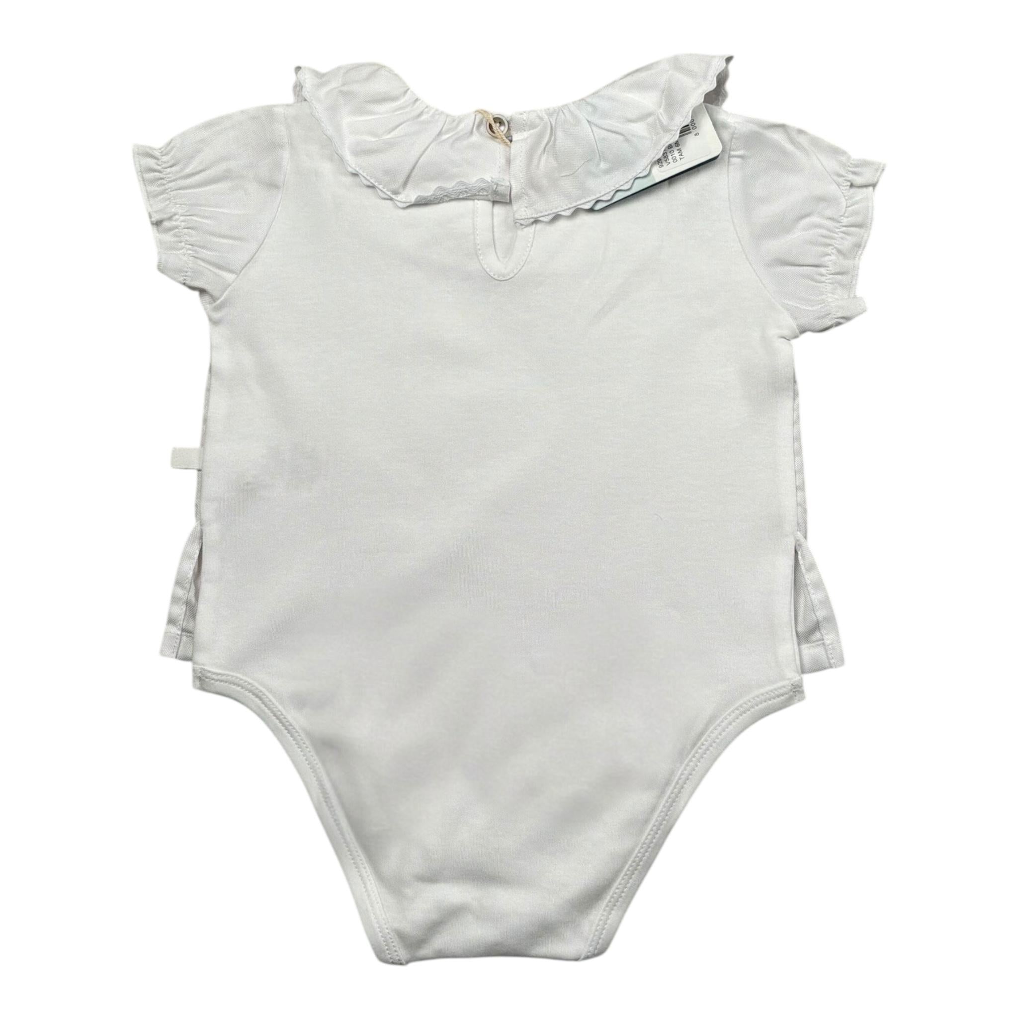 Laranjinha Body Tinta Unita con Colletto per Neonata 92951V5831R66 BIANCO LARANJINHA 