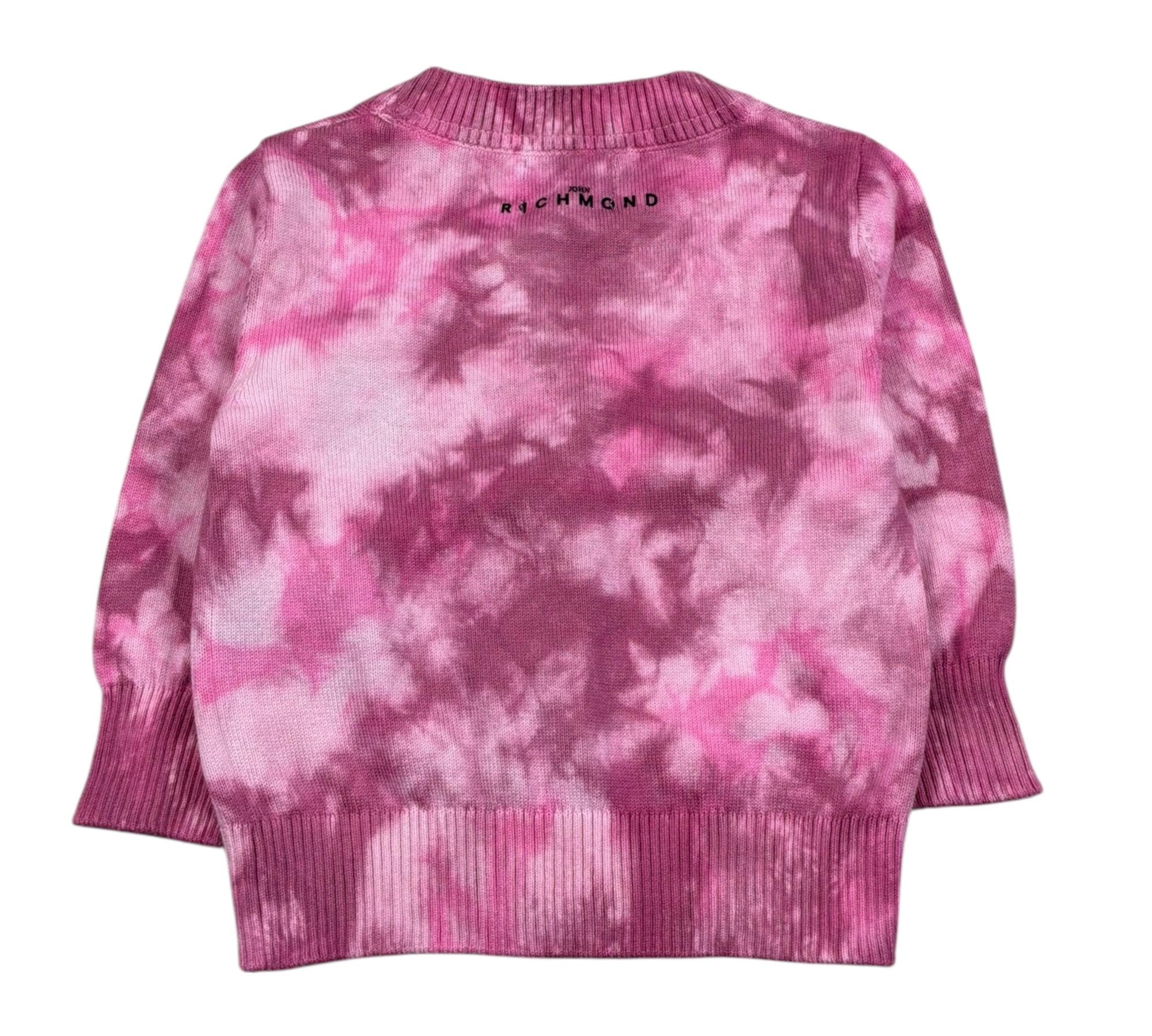 John Richmond Cardigan Tinta Unita con Logo per Neonata RIP26051CD ROSA JOHN RICHMOND 