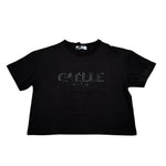 Gaelle T-Shirt Girocollo Tinta Unita con Stampa Logo per Bambina 2746MY00097 NERO GAELLE 