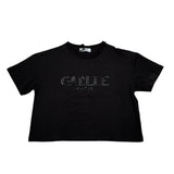 Gaelle T-Shirt Girocollo Tinta Unita con Stampa Logo per Bambina 2746MY00097 NERO GAELLE 