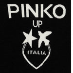PINKO abito in maglia mezzo collo tinta unita con stampa in contrasto Nero per Bambina F4PIJGDR088 NERO PINKO 