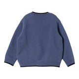 FAY cardigan tinta unita con logo Blu per Neonato FV9500 BLU FAY 