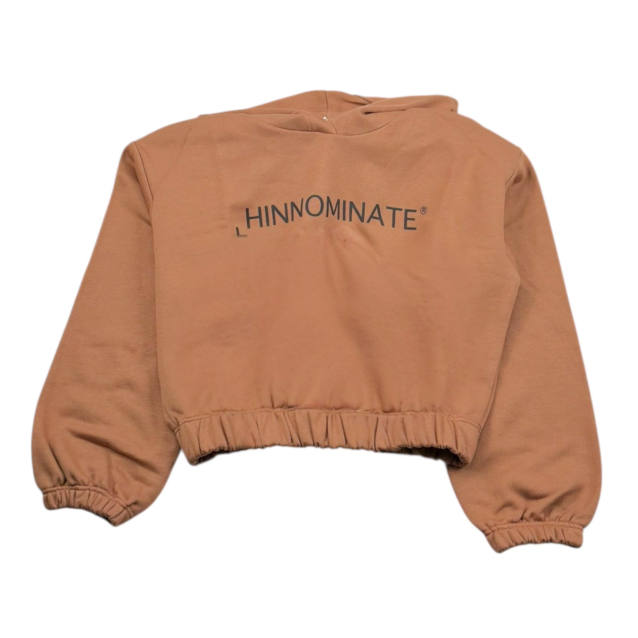 Hinnominate Felpa Tinta Unita con Stampa E Cappuccio per Bambina 3641FY00031 CAMMELLO HINNOMINATE 