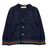 MANUEL RITZ cardigan tinta unita cn ricami alle maniche Blu per Bambino MR2228 BLU MANUEL RITZ 