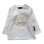 JOHN RICHMOND shirt girocollo tinta unita con stampa Bianco per Neonata RIA25073TS BIANCO JOHN RICHMOND 