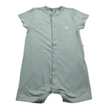 Petit Bateau Pagiaccetto Mezza Manica tinta unita Verde per Neonato A0A8X01070 VERDE PETIT BATEAU 