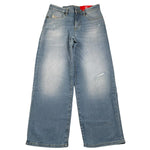 Diesel Jeans Tinta Unita Modello Palazzo per Bambina J00818X AZZURRO DIESEL 