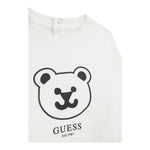 GUESS shirt girocollo tinta unita ocn logo Bianco per Neonato I4YI01K8HM4X BIANCO GUESS 