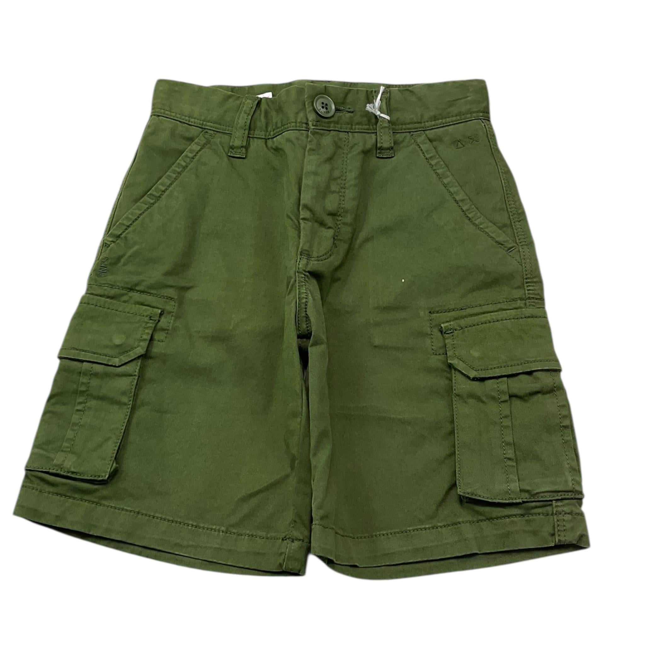 Sun68 Bermuda Tinta Unita con Girovita Regolabile per Bambino CPB35304 VERDE SUN68 