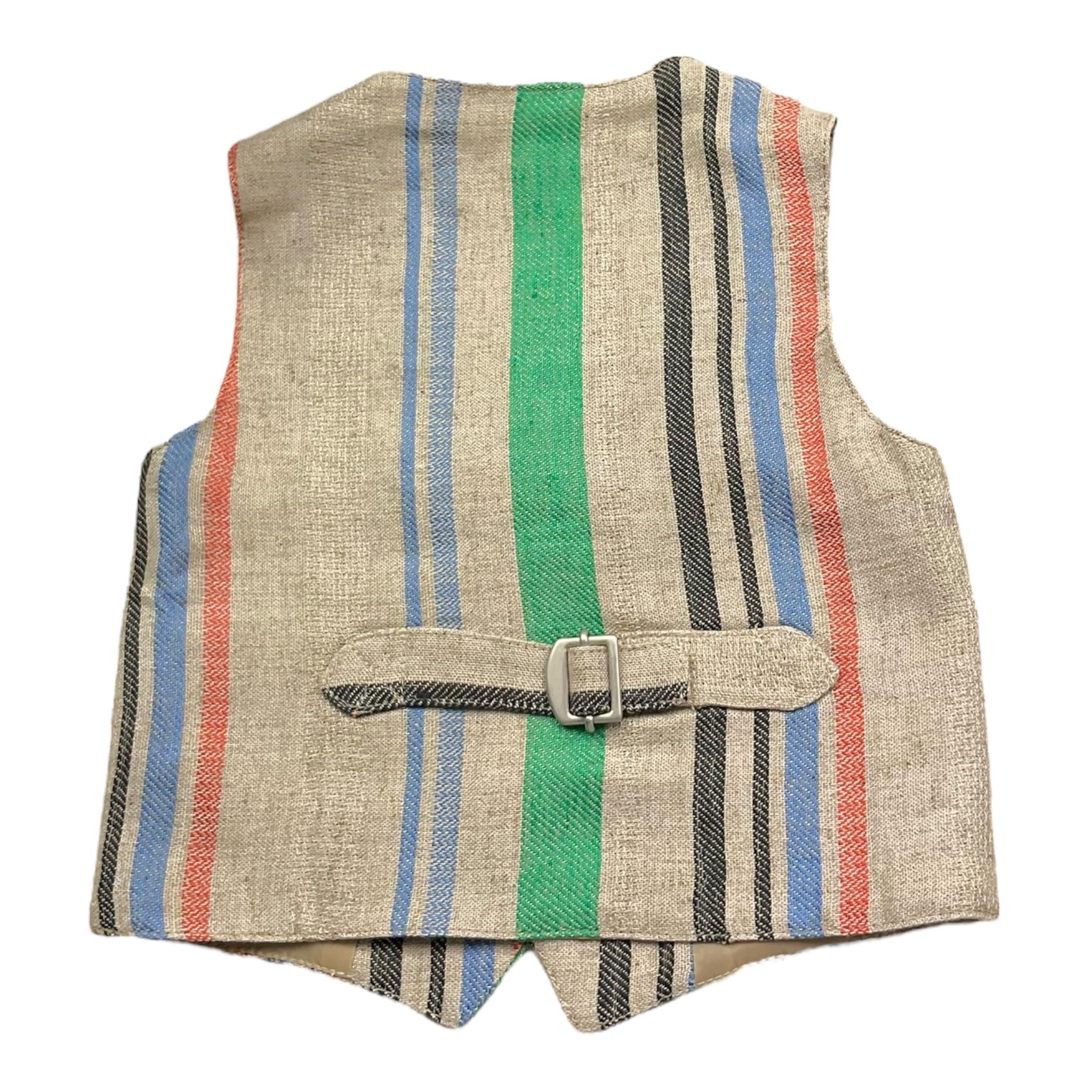 Daniele Alessandrini Gilet Tinta Unita con Fantasia A Righe per Neonato 1296B00300N BEIGE DANIELE ALESSANDRINI 