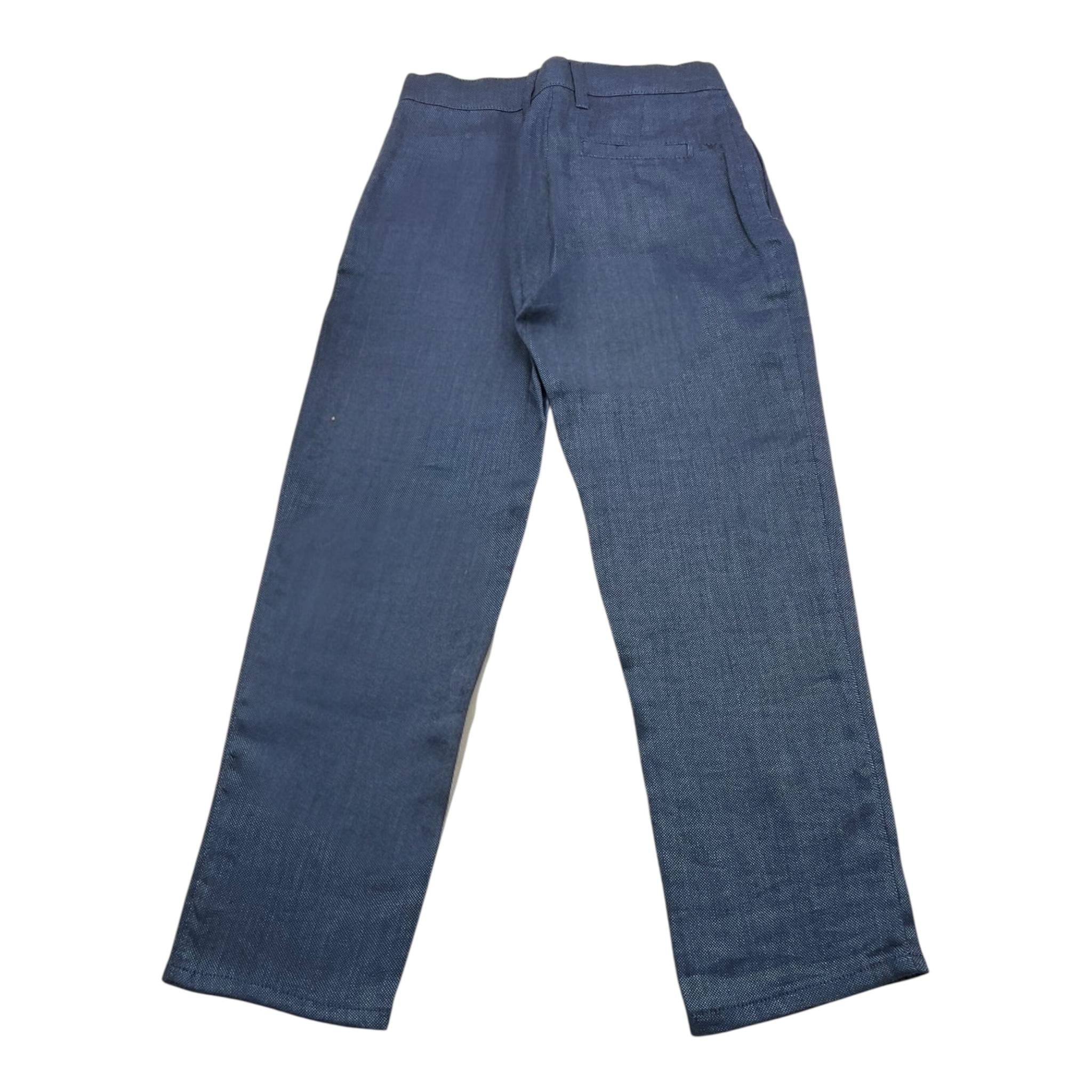 Emporio Armani Pantalone Tinta Unita con Girovita Regolabile per Bambino 3D4PIJH BLU EMPORIO ARMANI 