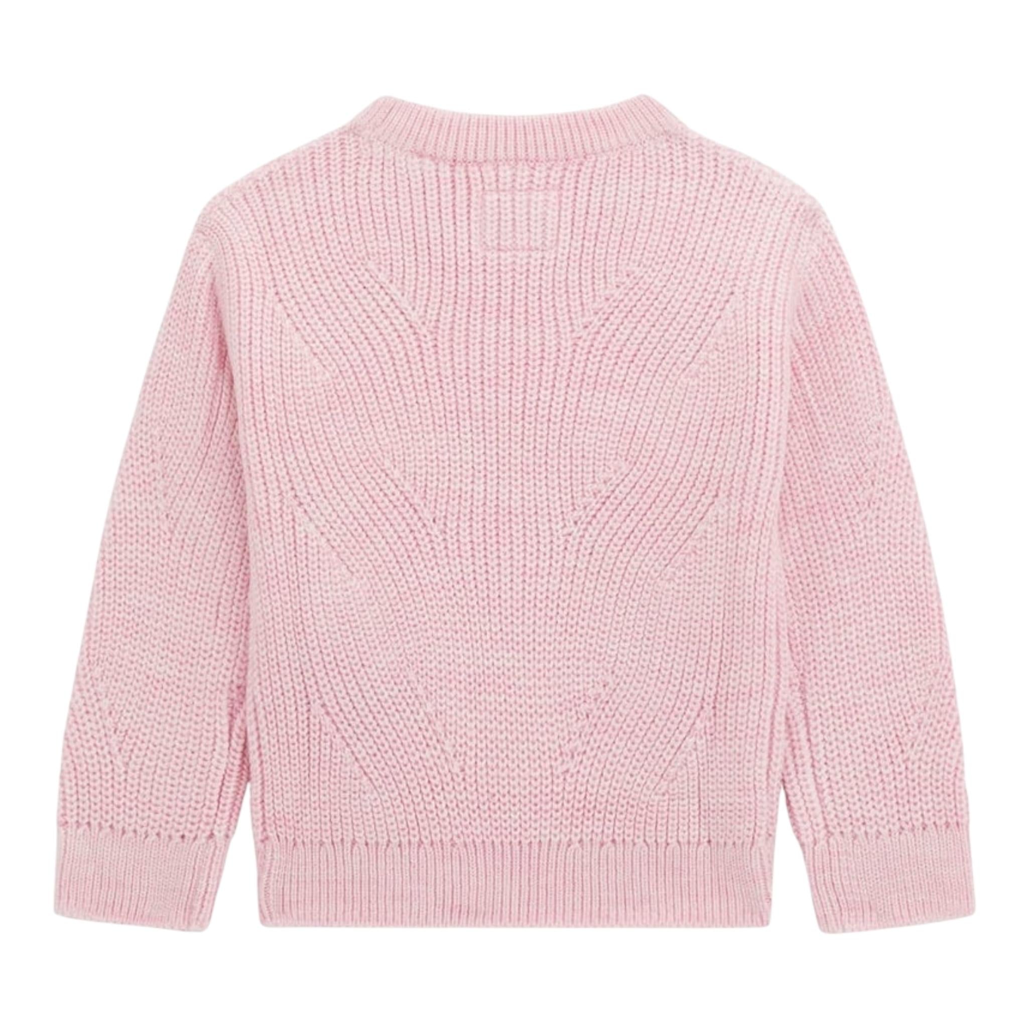 GUESS maglia tinta unita con stampa Rosa per Neonata K4BE01Z3IC0 ROSA GUESS 