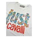 Just Cavalli T-Shirt Girocollo Tinta Unita con Stampe per Bambina JGP26085TS BIANCO JUST CAVALLI 
