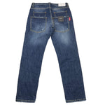 PATRIOT jeans tinta unita con logo Blu per Bambino PBK23 BLU PATRIOT 