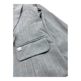 MANILA GRACE giacca tinta unita con fantasia a righe e cappuccio Grigio per Bambina MFJF24J128X GRIGIO MANILA GRACE 