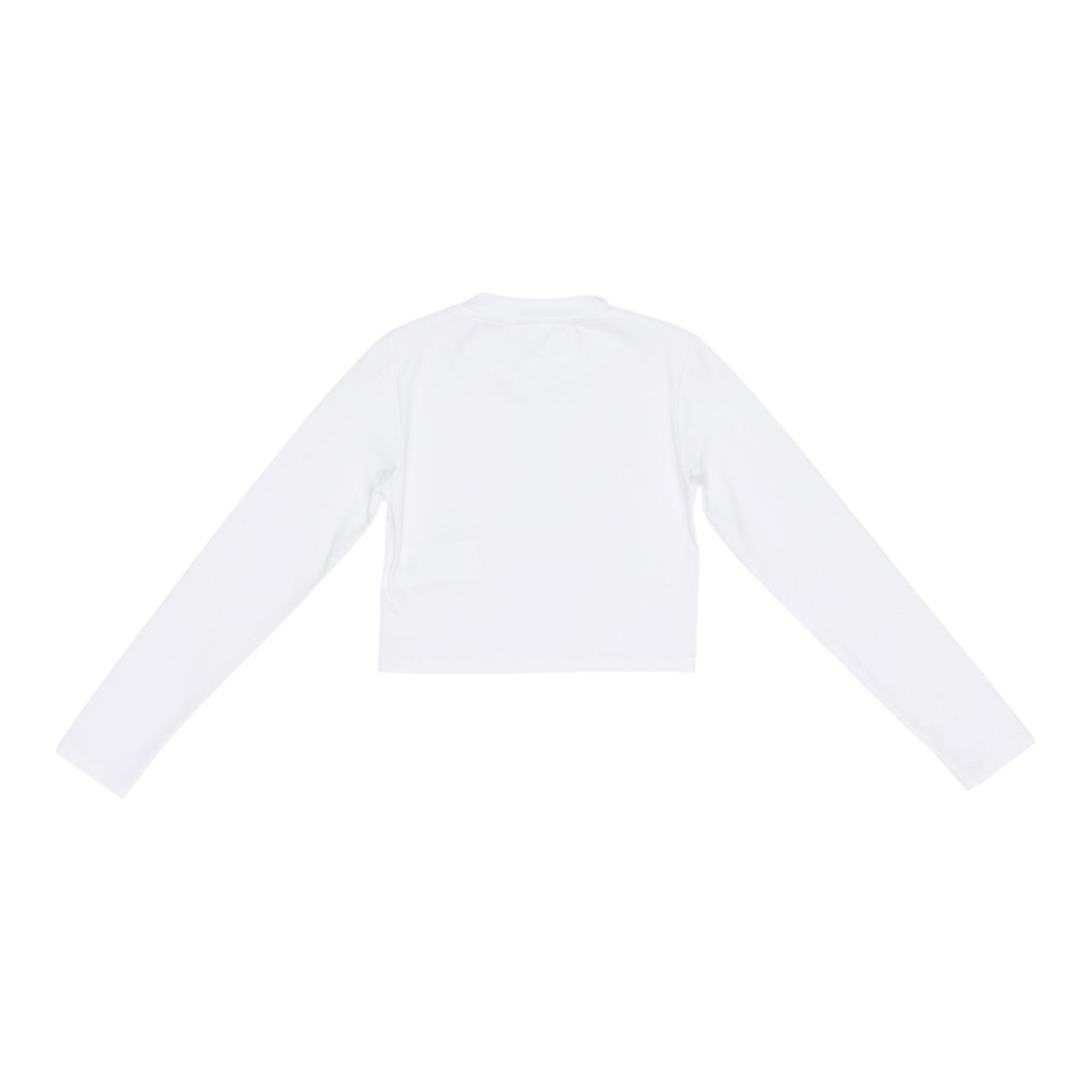 LU LU BY MISS GRANT shirt tinta unita con applicazioni Bianco per Bambina KK3165 BIANCO LU LU BY MISS GRANT 