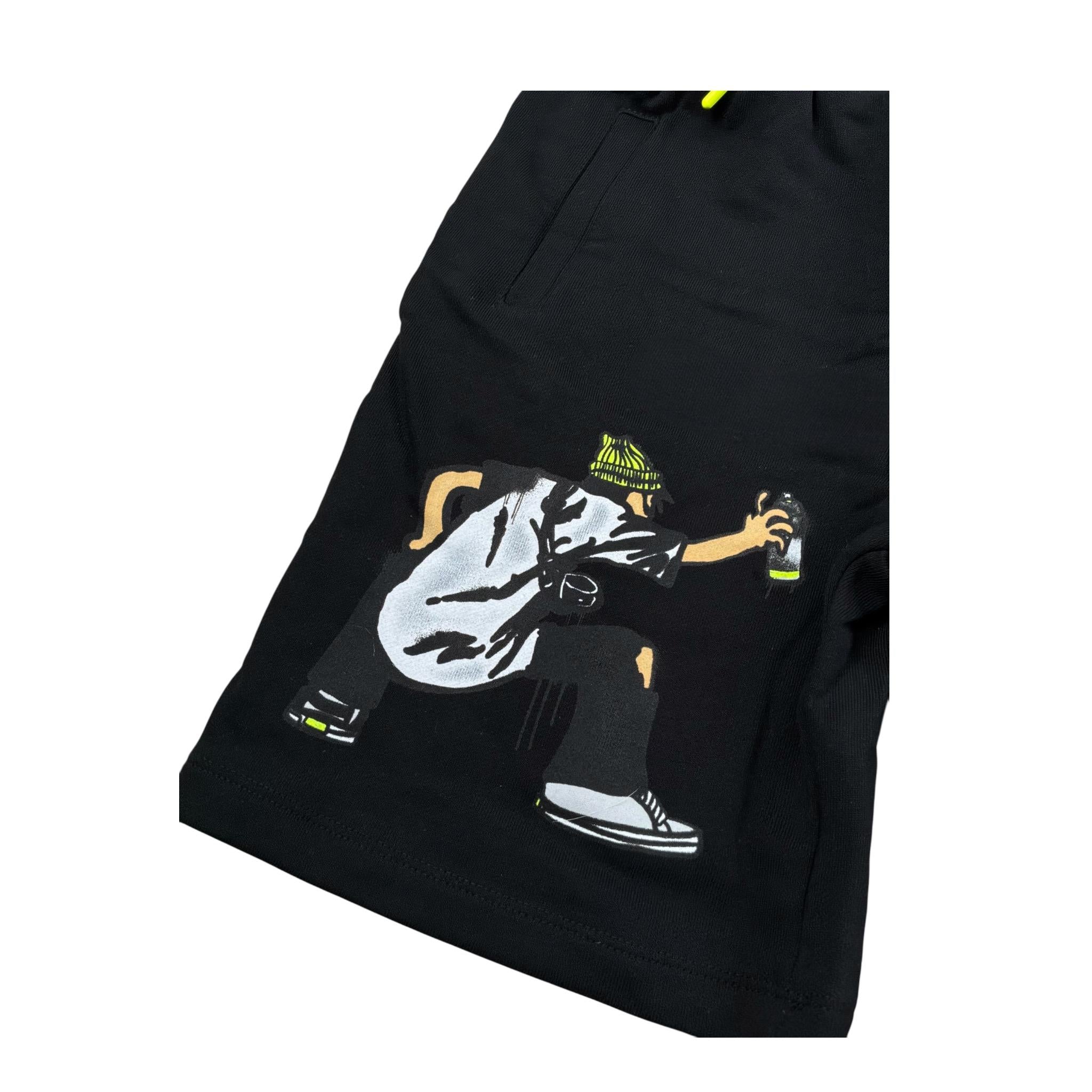 Disclaimer Bermuda tinta unita Cn Logo Nero per Bambino 25EDK58420XX NERO DISCLAIMER 