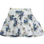 Monnalisa Gonna Tinta Unita Fantasia Floreale per Bambina 111708 BIANCO MONNALISA 
