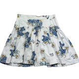 Monnalisa Gonna Tinta Unita Fantasia Floreale per Bambina 111708 BIANCO MONNALISA 