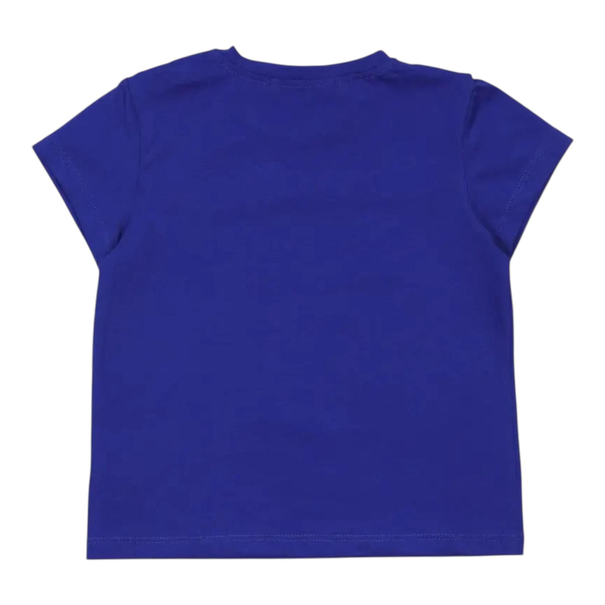 Mousse T-Shirt Girocollo con Stampa per Bambino PIKAMARIO BLU MOUSSE 
