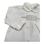 Elisabetta Franchi Tutina Manica Lunga Tinta Unita con Logo per Neonata ENTU55 PANNA ELISABETTA FRANCHI 