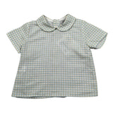 Pangasa Camicia Tinta Unita con Fantasia A Quadri per Neonato 2582303 BIANCO PANGASA 