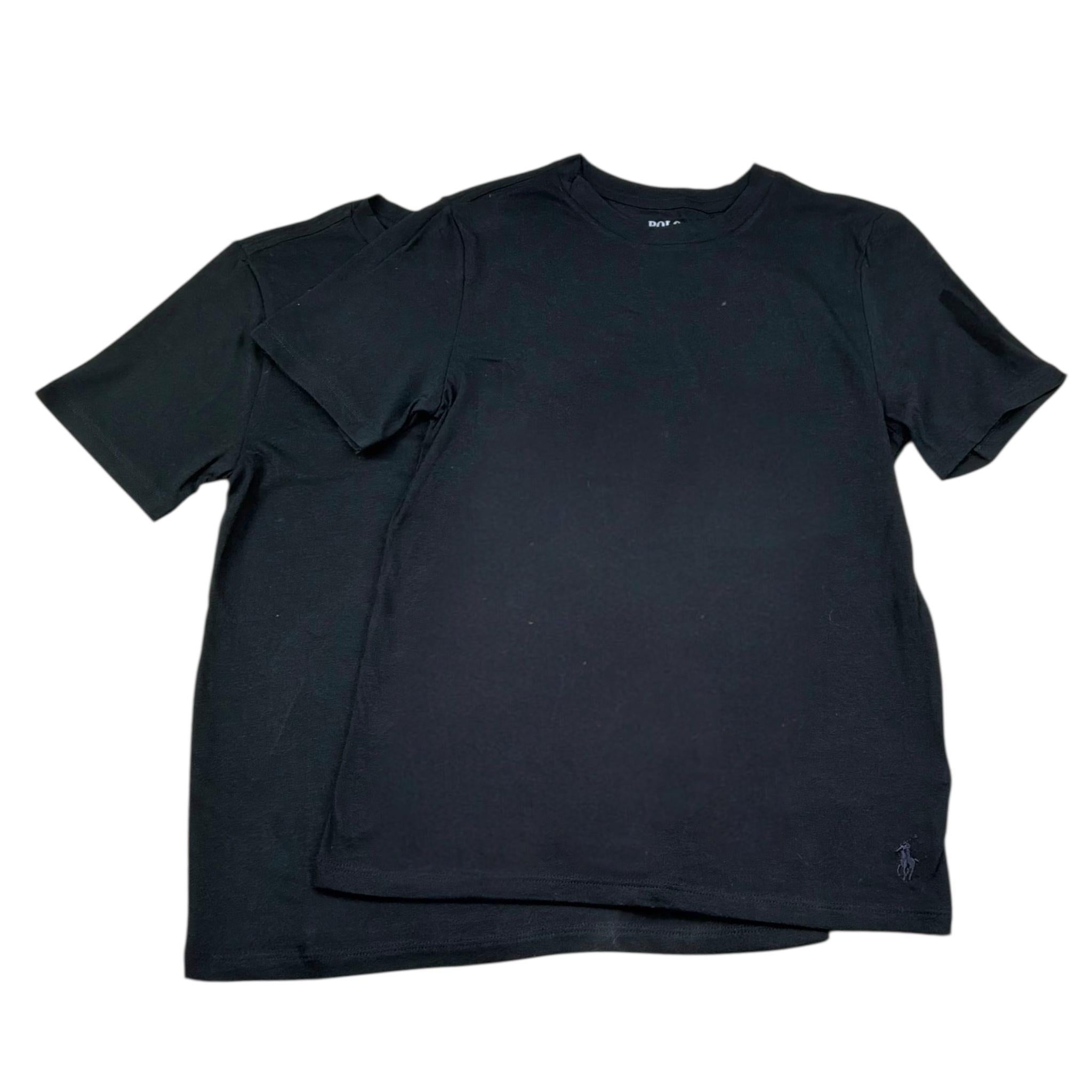 Ralph Lauren Set 2 T-Shirt Tinta Unita  per Bambino FJFJFJ NERO RALPH LAUREN 