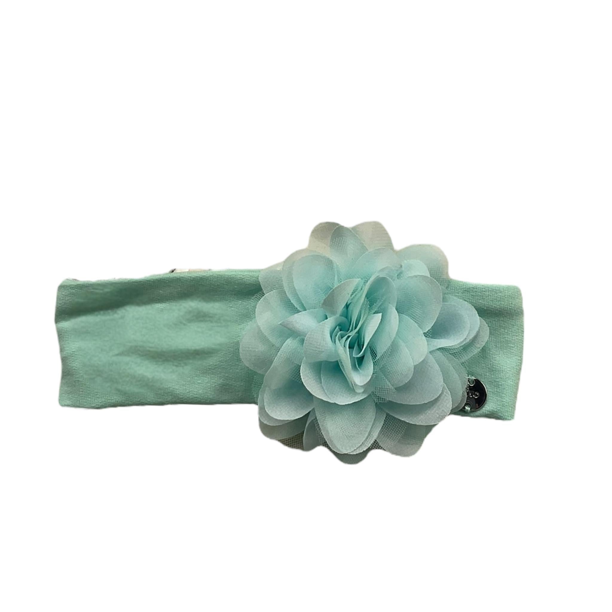Liu Jo Fascia Cappelli Tinta Unita con Applicazione per Bambina HA5031 VERDE ACQUA LIU JO 