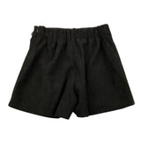 NAIDA short tinta unita in camoscio Nero per Bambina NASH159 NERO NAIDA 