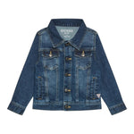 Guess Giubbino In Denim Tinta Unita con Stelle per Neonata N0BL08D4H60 BLU GUESS 