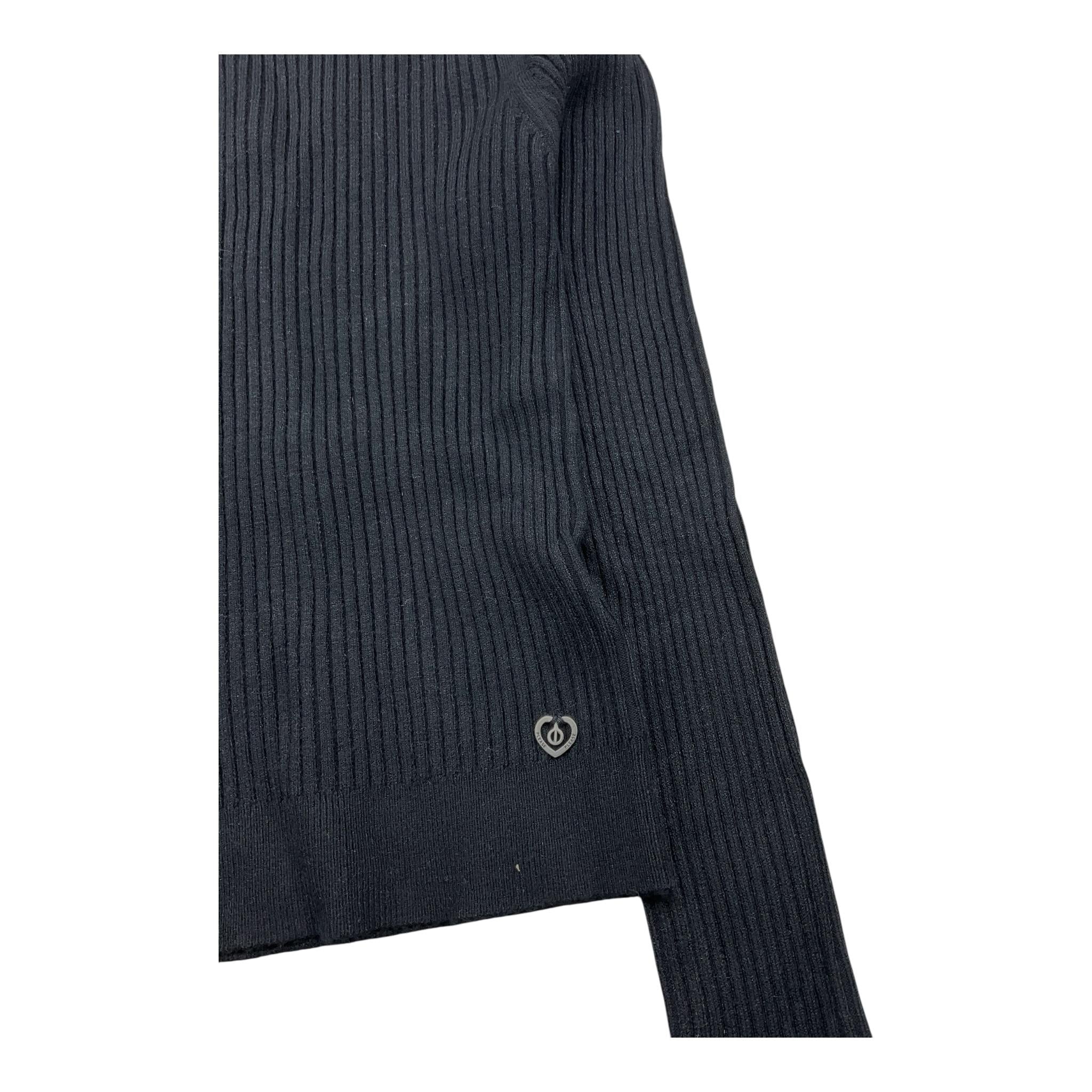 PLEASE maglia collo alto tinta unita Nero per Bambina NB78230G66 NERO PLEASE 