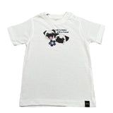 F**K T-Shirt Girocollo Tinta Unita con Stampa per Neonato FJ234203WH BIANCO F**K 