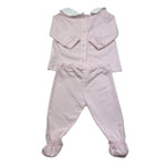 Isabel & Martinez Complet 2 Pezzi Shirt-Ghettina Tinta Unita per Neonata IM25N410 ROSA ISABEL & MARTINEZ 