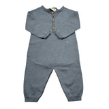 Wedoble Tutina Manica Lunga Tinta Unita per Neonato V2504346B BLU WEDOBLE 