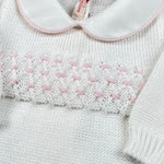 Scaldacuore Tutina Tinta Unita In Maglia per Neonata PS01FAI23 BIANCO SCALDACUORE 