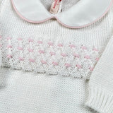 Scaldacuore Tutina Tinta Unita In Maglia per Neonata PS01FAI23 BIANCO SCALDACUORE 