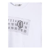 Maison Margiela Felpa Tinta Unita Girocollo con Stampa per Bambino M60796 BIANCO MAISON MARGIELA 