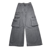 MARC ELLIS pantalone tinta unita modello palazzo Grigio per Bambina JMJDR00273 GRIGIO MARC ELLIS 