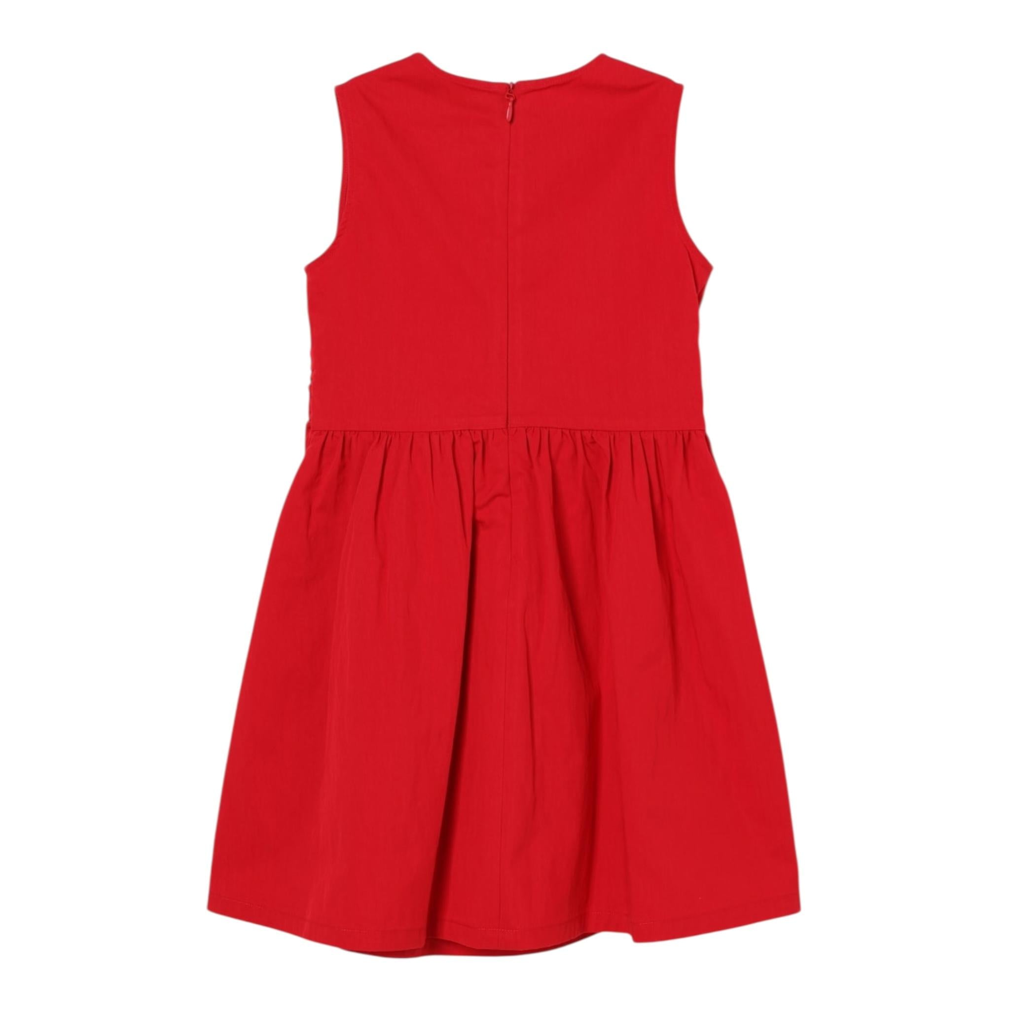 Max&Co. Abito Tinta Unita Giromanica per Bambina MX01222 ROSSO MAX&Co. 